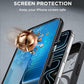 Miracase for iPhone 17 Pro Case 6.3", Full-Body Bumper Military Drop Protection Outdoor Phone Case with Built-in Glass Screen & Full Camera Protector,Camera Control,Compatible with MagSafe,Black