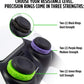 KontrolFreek Precision Rings | Aim Assist Motion Control for PlayStation 4 (PS4), PS5, Xbox One, XBX, Switch Pro & Scuf Controller (Black/Purple/Green)