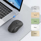 TECKNET Bluetooth Mouse, 4000DPI Wireless Mice for Laptop 2-in-1(BT 5.0/3.0+2.4Ghz) Computer Portable PC Mouse Wireless with USB Receiver for Mac (USB-A+Bluetooth, Black)
