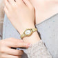BOFAN Small Gold Watch for Women – Easy Read Quartz, Stainless Steel Expansion Band, Waterproof