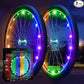 Activ Life 2-Tire Pack LED Bike Wheel Lights with Batteries Included, Get 100% Brighter and Visible from All Angles for Ultimate Safety and Style