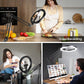 Upgrade Ring Light Overhead Camera Phone Mount for Desk, Evershop 10” Selfie Light with Stand Tripod for iPhone, Light with Phone Holder for Video Recording,Zoom Meeting,Live Streaming Tiktok,YouTube