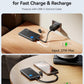 INIU Portable Charger, Ultra Slim 45W Fast Charging with Attached USB C Cable, Flight-Safe 10000mAh PD Power Bank Battery Pack, Travel Essential Phone Powerbank for iPhone 17 16 Samsung S25 Google etc