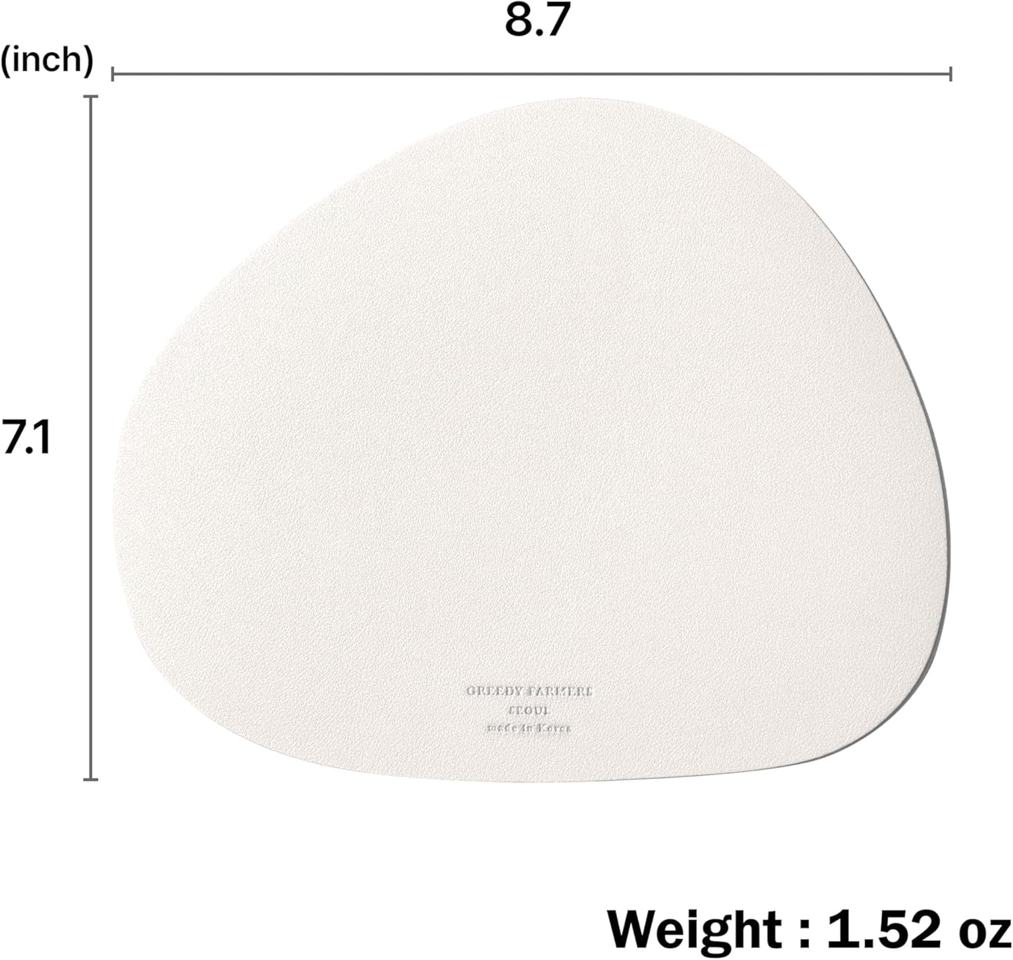 Mouse pad, Non-Slip Washable Waterproof Computer Mouse pad (Vanilla Cream)