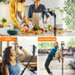 Phone Tripod, 86" Tall Tripod for iPhone with Flexible Gooseneck & Remote, Portable Aluminum Cellphone Stand for Selfies, Video Recording,Travel, Compatible with iPhone Android