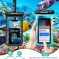 Hiearcool Waterproof Phone Pouch, IPX8 Waterproof Phone Case for iPhone 17/16/15/14 Pro Max, Cell Phone Dry Bag for Beach & Cruise Essentials, Touch Screen, Lanyard Included, 2 Pack (Fits Up to 8.3”)