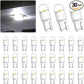 30 PCS Car 194 LED Bulbs, 168 2825 W5W T10 Wedge COB LED Replacement Bulb, 6000K License Plate Light Bulb, Error Free Interior Bulb for Dashboard Light, Dome Lights,License Plate Lights (White)