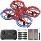 Spider Mini Drone for Kids with Altitude Hold and Headless Mode, 2 Batteries, Full Propeller Guards, 3 Lighting Effects, 360° Flips, 3 Speeds, Birthday Gifts Toys for Beginners Boys Girls
