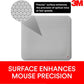 3M Precise Mouse Pad Enhances the Precision of Optical Mice at Fast Speeds, Easy to Clean, Stays in Place, 9 in x 8 in (MP114-BSD1)