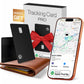 SPOTMINDERS Apple MFi Certified Wallet Tracker PRO for Travel Credit Card Design Works with Apple Find My IP68 Waterproof Rechargeable Tracking Card for Wallet Luggage Passport 0.07in Slim Item Finder