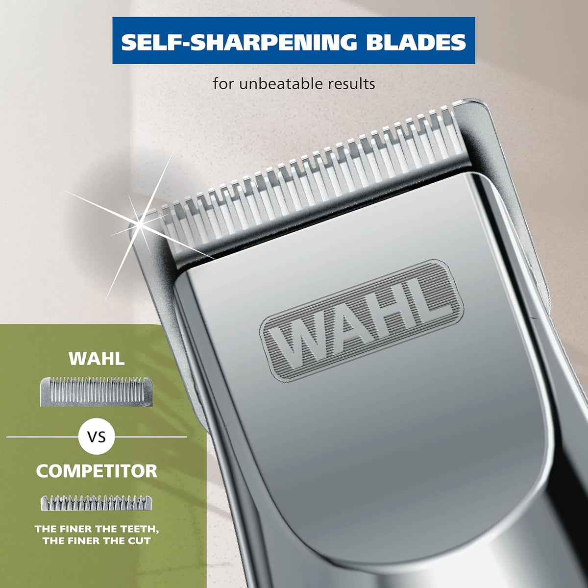 Wahl Groomsman Rechargeable Beard Trimmer kit for Mustaches, Nose Hair, and Light Detailing and Grooming with Bonus Wet/Dry Battery Nose Trimmer – Model 5622v