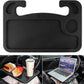 JUSTTOP Car Steering Wheel Desk for Laptop,Multipurpose Travel Car Accessories, Car Seat Stand Trays for Eating, Steering Wheel Under Table Console(Black)
