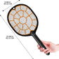 Bug Zapper Racket – Electric Fly Swatter for Gnats, Mosquitoes, & More – Harmless-to-Humans Outdoor Bug Zapper Battery Operated – Handheld Electric Fly Swatter –Indoor Racket