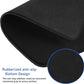 Large Extended Gaming Mouse Pad with Stitched Edges, (31.5X15.7In) Durable Non-Slip Natural Rubber Base, Waterproof Computer Keyboard Pad Mat for Esports Pros/Gamer/Desktop/Office/Home-Black