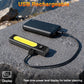 Rechargeable Flashlights High Lumens 1800, Flat EDC Flashlight Rechargeable, Magnetic Pocket Flashlight Super Bright, Powerful LED Flashlight for Home, Tactical Flash Lights as Christmas Gifts for Men