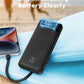charmast 20000mAh Portable Charger with Built in Cables, 22.5W Travel Power Bank Fast Charging, USB C Cell Phone Battery Pack for iPhone 16/15/14/13/12/11 Series, iPad, Samsung, Android, Tablet