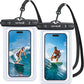 Lamicall Waterproof Phone Pouch Case - [2 Pack][Easy Lock & Heavy Duty] IPX8 Water Proof Cell Phone Dry Bag for Beach, Protector for iPhone 17 16 15 14 13 12 11 Pro Max Plus Air, Galaxy S25 S24, 4-7"