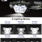 2000 Lumen 9 LED Headlamp 2 Pack, Ultra Bright Head Lamp with 6 Modes, IPX5 Waterproof Head Light, Lightweight Head Flashlight for Running Night-Walking Camping, 6 AAA Batteries Included