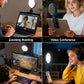 Computer Zoom Lighting for Video Conference, 5" Eye-Caring Ring Light with 50 Modes CRI>97.8, 3000K-6500K for Video Recording/Streaming/Selfie, Desk Lights for Phone/Laptop/Webcam/Monitor