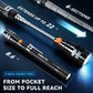 VIBELITE Extendable Magnetic Flashlight with Telescoping Magnet Pickup Tool- Cool Gadget Valentines Day Gifts for Him, Men, Teen Boys, Husband, Dad, Father, Mechanic, Women, Black