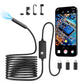 Endoscope Camera with Light,1920P HD Borescope with 8 Adjustable LED Lights, Endoscope with Semi-Rigid Snake Cable, IP67 Waterproof Inspection Borescope for iOS and Android-16.4ft Single Lens