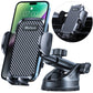 Rorhxia 3-in-1 Phone Mount for Car [2025 Most Stable and Flexible Suction Cup] Vent Dashboard Windshield Cell Phone Holder Car Fit for iPhone, Samsung, All Phone