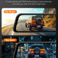 WOLFBOX G840S 12" 4K Mirror Dash Cam Backup Camera, 5.8GHz WiFi Smart Rearview Mirror for Cars & Trucks, Front and Rear View Dual Cameras, Night Vision, Parking Assistance, Included 32GB Card & GPS