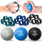 FitBeast Grip Strength Trainer – 6 Pieces Hand Therapy Kit with Finger Extension Exerciser & Stress Balls for Adults, Rehab & Strength Training – for Men, Women, and Seniors