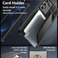 ATATOO for Samsung Galaxy S25 FE Case Wallet, Built-in Card Holder (3-5 Cards) [RFID Blocking] & Slide Camera Cover, Military Grade Protection, Rugged Phone Case for Galaxy S25 FE 6.7" 2025, Black