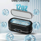 Ultrasonic Jewelry Cleaner, 48KHz Jewelry Ultrasonic Cleaner Machine for All Jewelry, Glasses, Rings, Retainers, Watch Strap, Dentures, 304 Stainless Steel 12oz Cleaning Pod - Black