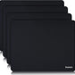 Senetem 4-Pack Mouse Pad, Ultra-Smooth Gaming Mousepad, Non-Slip Rubber Base, Washable Surface Fits Wired & Wireless Mouse – Perfect for Desk, Laptop, PC & Office, Small Portable, 11x8.6 in, Black