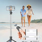 71" Phone Tripod & Selfie Stick, All in One Extendable Cell Phone Tripod with Wireless Remote, Tripods Stand for iPhone & Travel Selfie Stick 360° Rotation Compatible with iPhone Android, Camera