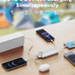 Charmast Portable Charger with Built in Cables, Power Bank with Cords Wires, Slim 10000mAh Travel Battery Pack 6 Outputs 3 Inputs 3A Fast Charging for Samsung Google Pixel LG Moto iPhone iPad