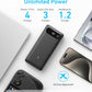 Anker Power Bank, 20,000mAh Travel Essential Portable Charger with Built-in USB-C Cable, 3-Port 87W Max Fast Charging Battery Pack, for MacBook, iPhone 16/15 Series, Samsung, Switch, and More