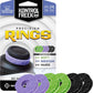 KontrolFreek Precision Rings | Aim Assist Motion Control for PlayStation 4 (PS4), PS5, Xbox One, XBX, Switch Pro & Scuf Controller (Black/Purple/Green)