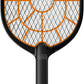 Bug Zapper Racket – Electric Fly Swatter for Gnats, Mosquitoes, & More – Harmless-to-Humans Outdoor Bug Zapper Battery Operated – Handheld Electric Fly Swatter –Indoor Racket