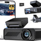 Pelsee P1 Duo 4K Dash Cam Front and Rear, 64GB SD Card, 4K+1080P Dual Dash Camera for Cars, Wi-Fi & App Control, 1.5’’IPS Display Car Camera, Voice Control, Night Vision, 24H Parking Mode, G-Sensor