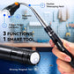 VIBELITE Extendable Magnetic Flashlight with Telescoping Magnet Pickup Tool- Cool Gadget Valentines Day Gifts for Him, Men, Teen Boys, Husband, Dad, Father, Mechanic, Women, Black