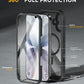 Miracase for iPhone 17 Case 6.3'', Full-Body Bumper Military Drop Protection Outdoor Phone case with Built-in Glass Screen &Camera Control,Easy Installation,No Gap,Compatible with MagSafe,Black