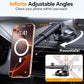 Coolpow for MagSafe Car Mount【Windshield+Vent+Dash】Magnetic Phone Holder for Car Phone Holder Mount Cell Phone Holders for Your Car Accessories Suction Phone Mount for Car Truck Stand for iPhone 17 16