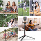 ULANZI MT-44 Extendable Phone Tripod, 59" Selfie Stick Vlog Stand with 2 in 1 Phone Clip, 360° Ball Head Camera Tripod for iPhone Sony DJI Osmo Nano Action Camera, Lightweight for Travel