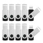 8GB Flash Drive 10 Pack Bulk USB Flash Drives, USB2.0 Thumb Drive USB Stick for Data Storage Backup, Jump Drive Pen Drive Zip Drive Memory Stick