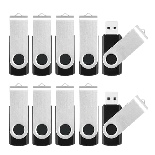 8GB Flash Drive 10 Pack Bulk USB Flash Drives, USB2.0 Thumb Drive USB Stick for Data Storage Backup, Jump Drive Pen Drive Zip Drive Memory Stick
