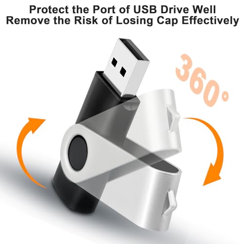 8GB Flash Drive 10 Pack Bulk USB Flash Drives, USB2.0 Thumb Drive USB Stick for Data Storage Backup, Jump Drive Pen Drive Zip Drive Memory Stick
