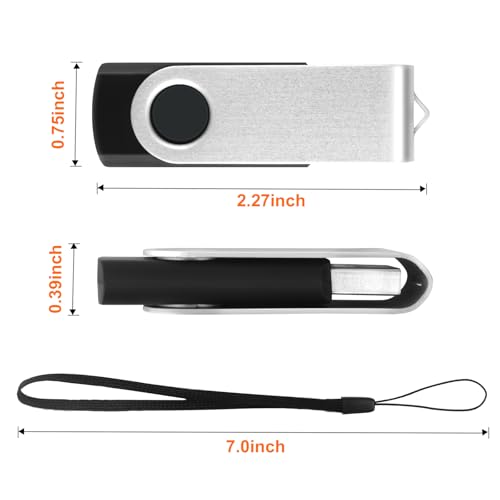 8GB Flash Drive 10 Pack Bulk USB Flash Drives, USB2.0 Thumb Drive USB Stick for Data Storage Backup, Jump Drive Pen Drive Zip Drive Memory Stick