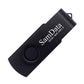 8GB USB Flash Drive – Swivel Thumb Drive with LED Light, USB 2.0, Black
