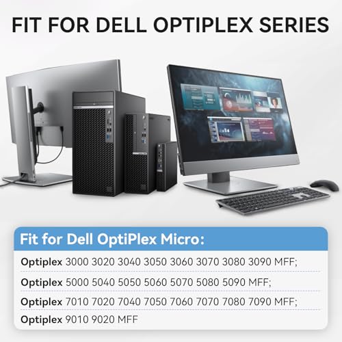90W AC Adapter for Dell Optiplex Micro 9020 7050 7010 7020 7040 3050 7060 5050 5060 7070 Micro Desktop Power Supply-for Dell Optiplex Micro PC