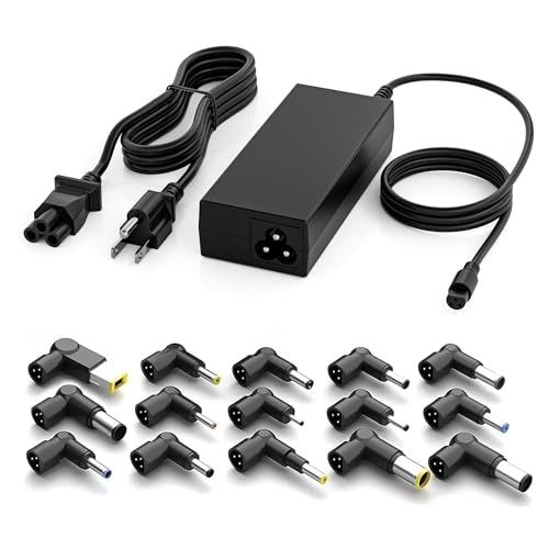 90W Universal Laptop Charger AC Adapter Replacement for Lenovo HP Dell ASUS Acer Samsung Sony Fujitsu Notebook Ultrabook Chromebook Latitude Inspiron