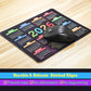 Mouse Pad with Stitched Edge, Computer Mouse Mat with Non-Slip Rubber Base, Mouse Pads for Computers Laptop Mouse 9.6x7.9x0.1 inch, (2026 Calendar Black)