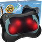 Zyllion Shiatsu Back & Neck Massager with Heat – 3D Electric Kneading Massage Pillow for Full Body Relaxation (Black, ZMA-13)
